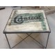 gravure bois plaque decorative marseille vintage table castrol